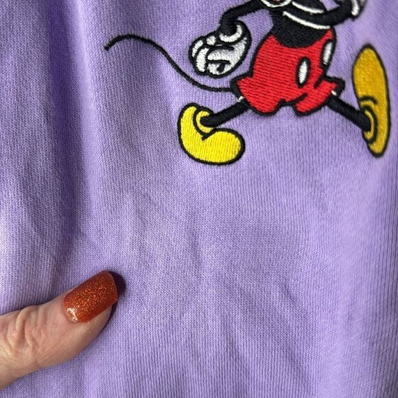 Disney Mickey Embroidered Purple Joggers. Size XS. - Picture 4 of 8